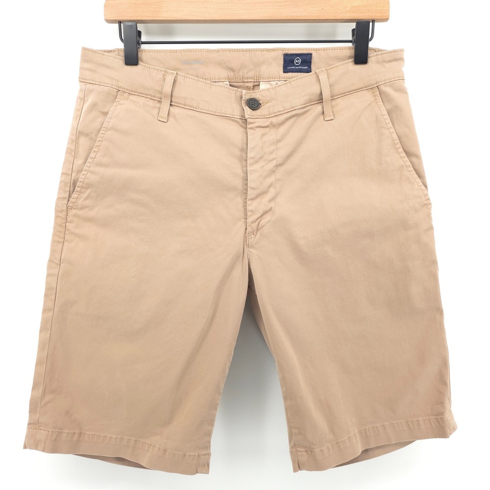 AG Adriano Goldschmied Men’s Flat Front Khaki Shorts